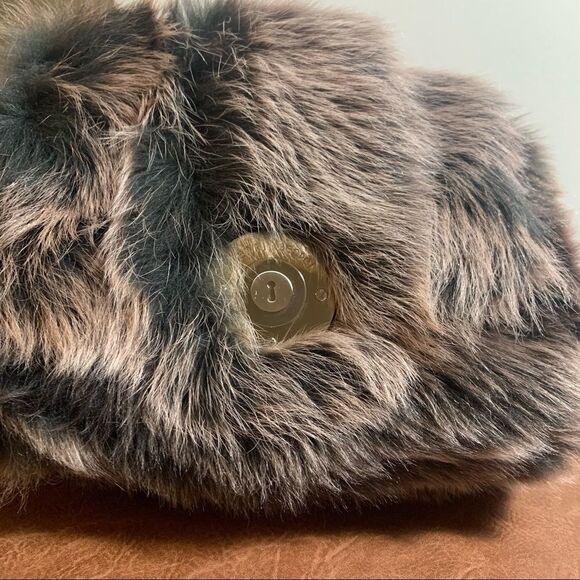 Henri Bendel Faux Fur Flap Purse - Picture 4 of 15